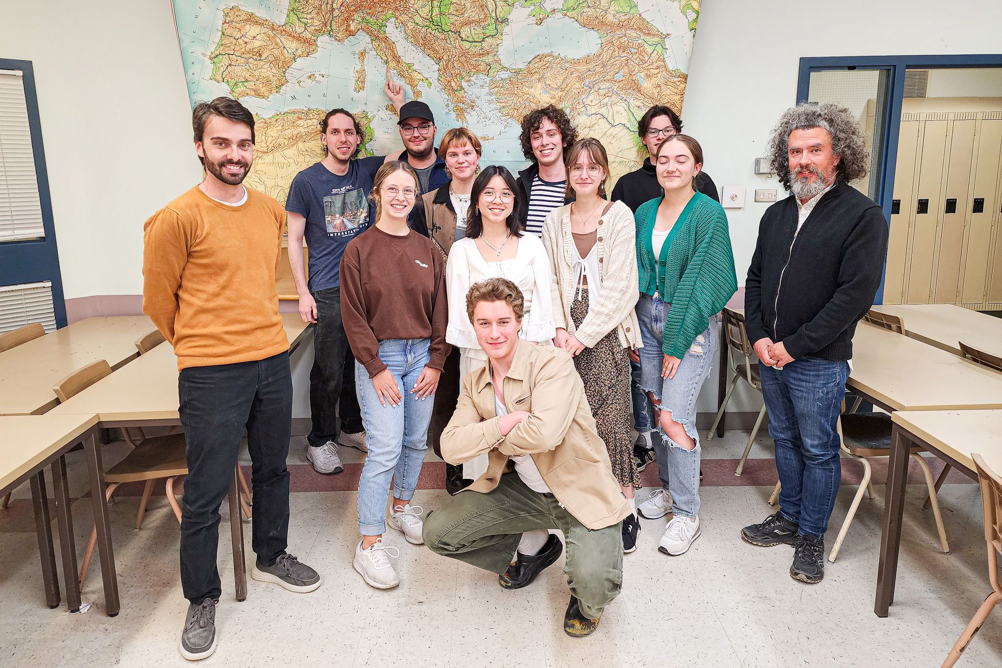 Une classe d'étudiants en Histoire et civilisation au Cégep de Lévis.