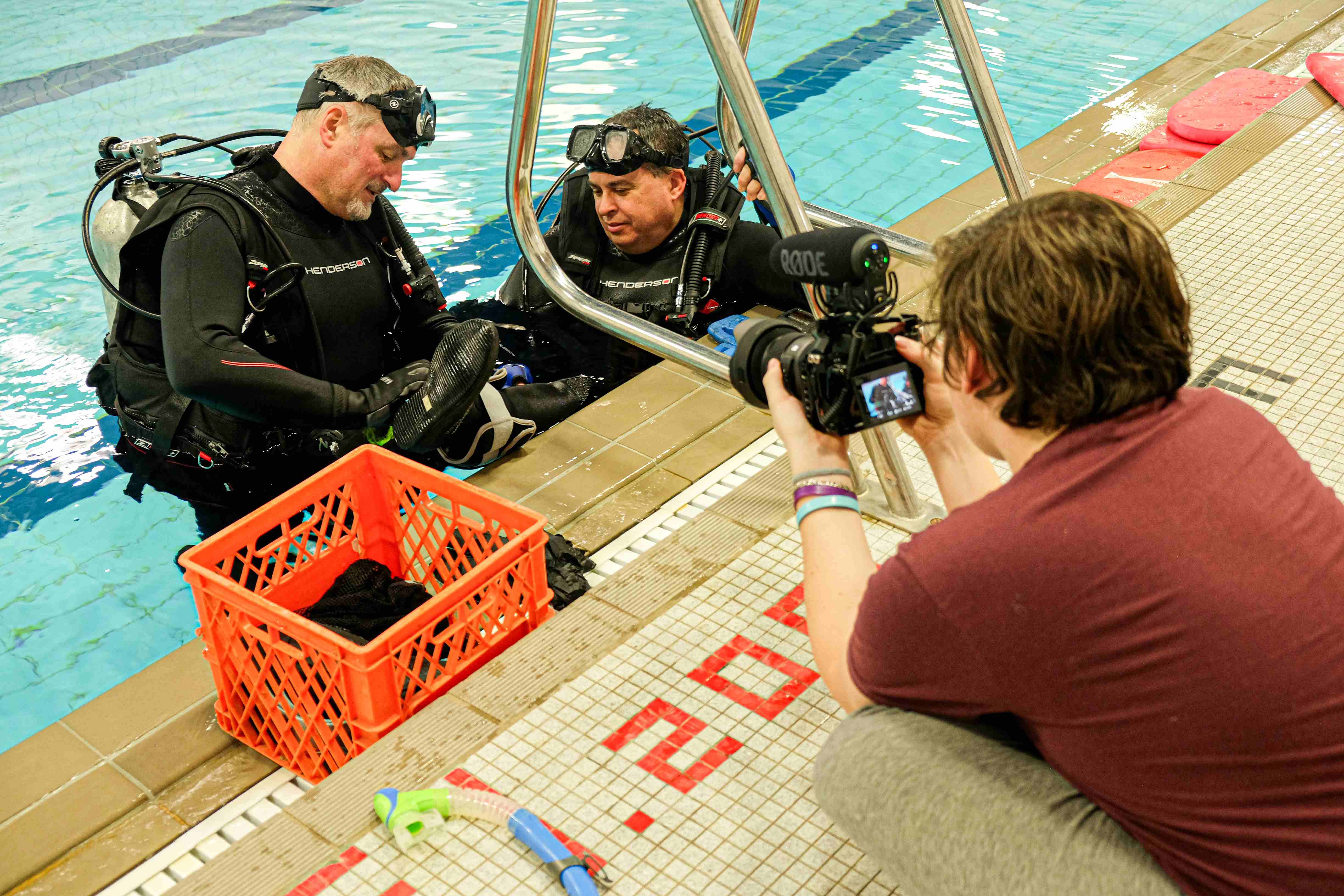 plan rapproché-piscine